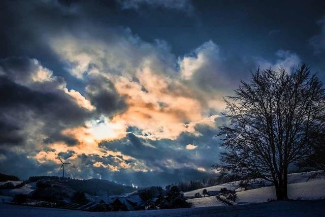 Dramatisches Wolkengebilde bei Freiamt