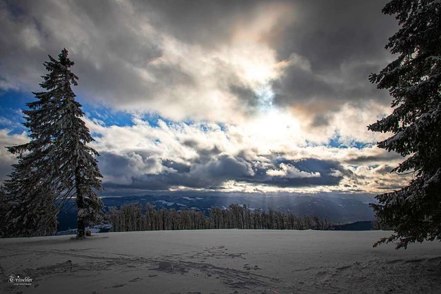 Winterlandschaft am Kandel.  | Foto: Dieter Tritschler