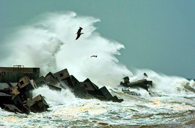 Vor 300 Jahren setzte ein Sturmtief de... Wind vor  Helgoland im Sommer 2007.    | Foto: A9999 Yngve Lange