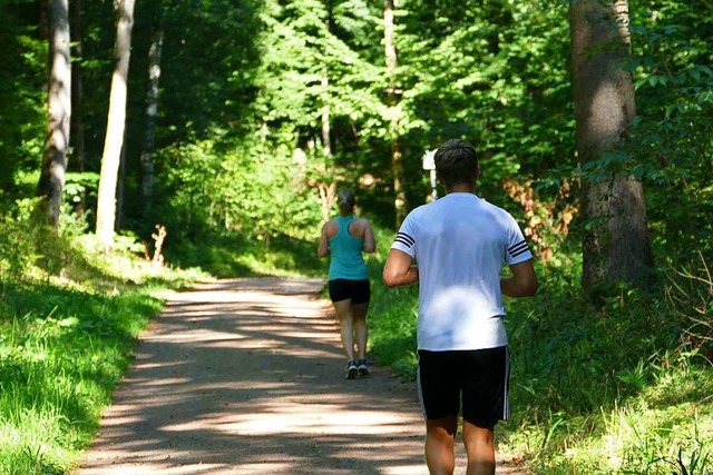 Joggen von bung zu bung auf dem Lrr...n als Trimm-dich-Pfad gegrndet wurde.  | Foto: Martina David-Wenk