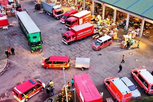 Bad Krozinger Feuerwehr leistet mit Kroatien-Hilfe logistischen Kraftakt