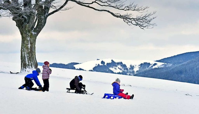 Der Winter war im Dezember nur auf dem.... In der Stadt war es eher regnerisch.  | Foto: Michael Bamberger