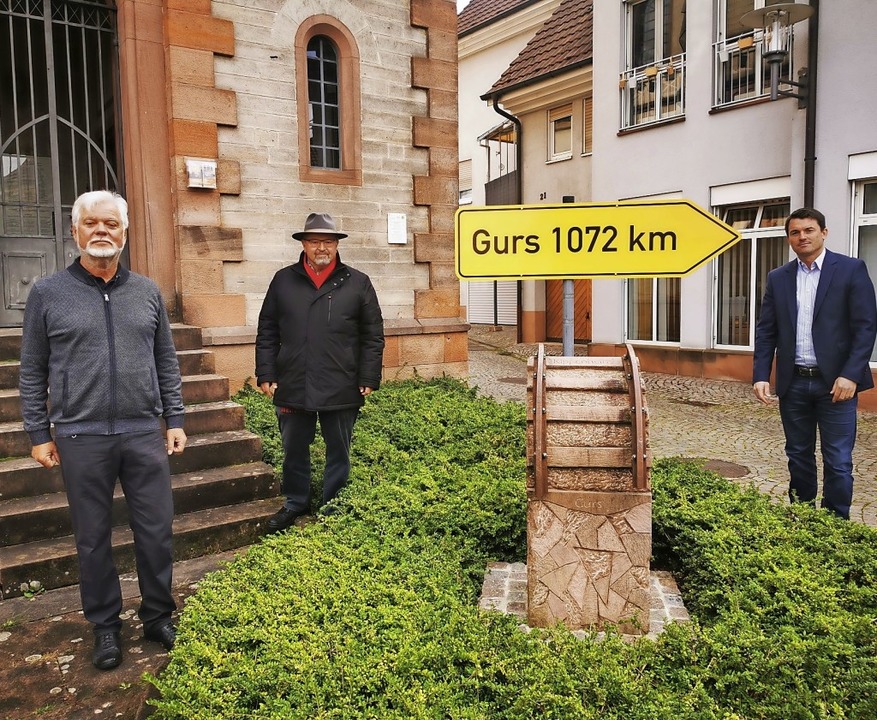<BZ-FotoAnlauf>Gedenken</BZ-FotoAnlauf...40 ins 1072 Kilometer entfernte  Gurs.  | Foto: Gemeinde Kippenheim