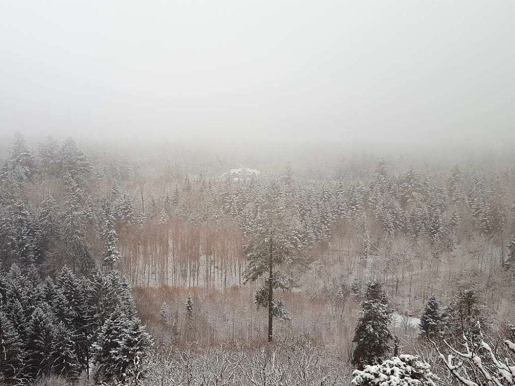 Der Rthekopf und die Wanderwege dorthin versinken im Schnee.