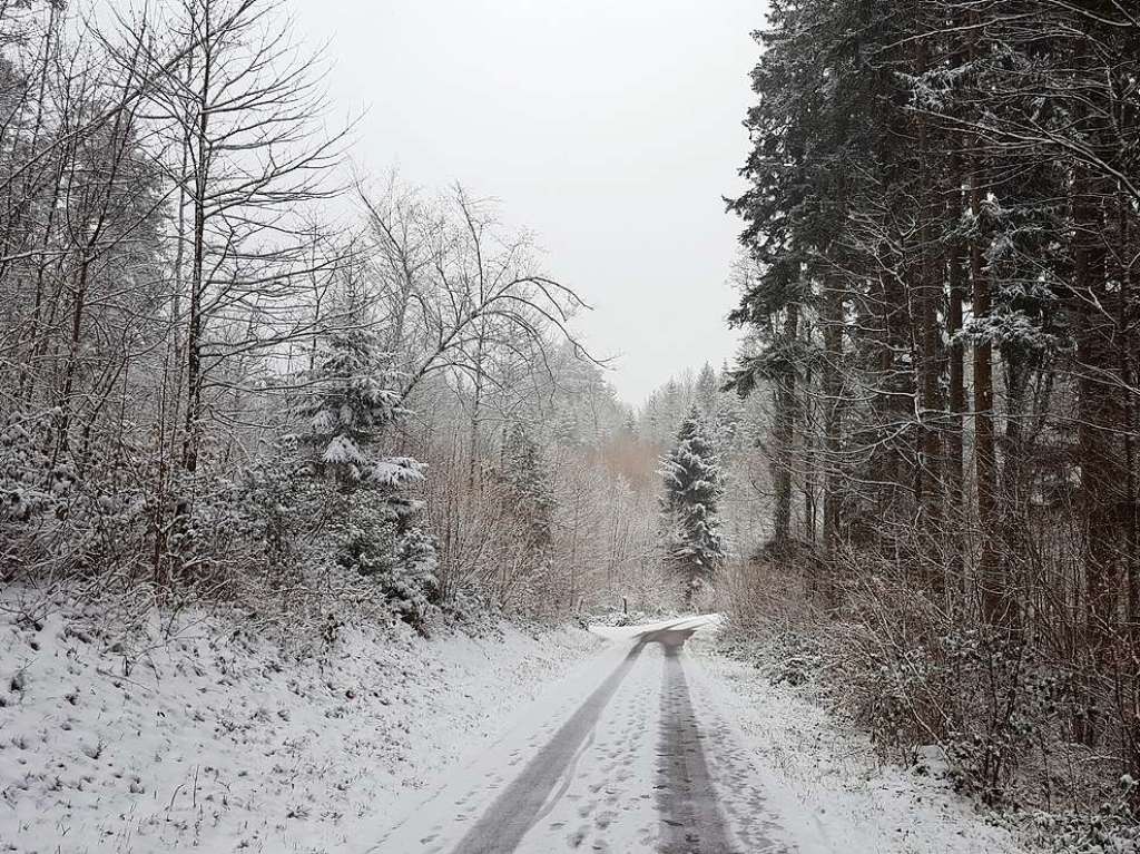 Der Rthekopf und die Wanderwege dorthin versinken im Schnee.