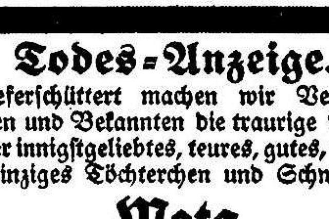 Wie die Freiburger Zeitung im Jahr 1918 über die Spanische Grippe berichtete