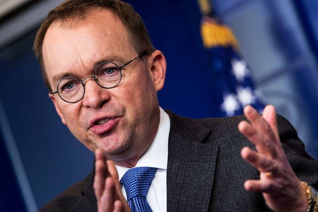 Mick Mulvaney,  US-Sondergesandte fr ... ehemalige Stabschef des Weien Hauses  | Foto: BRENDAN SMIALOWSKI (AFP)