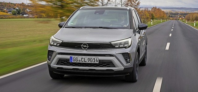 Das neue Gesicht von Opel trgt auch der kleine Crossland.  | Foto: Werk