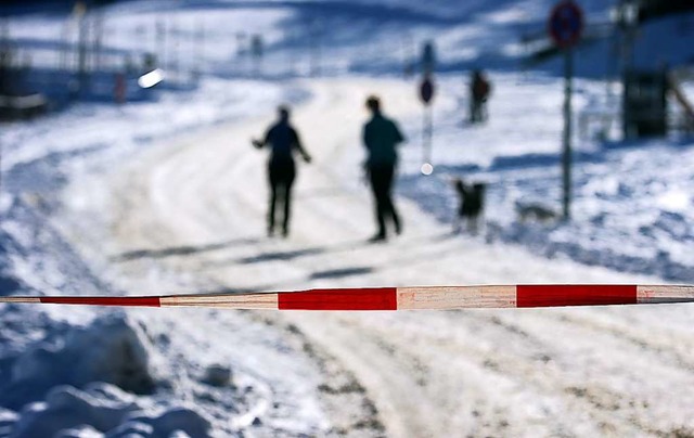 Sperrungen von Wegen, Parkpltzen und ...ird es im Hochschwarzwald nicht geben.  | Foto: Karl-Josef Hildenbrand (dpa)