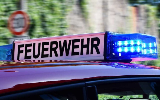 Die Feuerwehren aus Eschbach und Heite...t fnf Fahrzeugen und 24 Mann vor Ort.  | Foto: Rita Eggstein