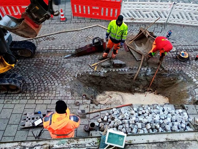 Die Baustelle in der Marktstrae  | Foto: Privat