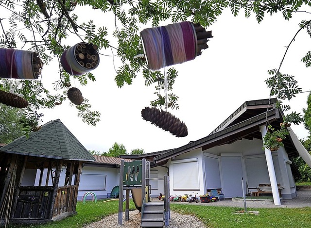 Die coronabedingt verwaiste Kita St. F... vergangenen Sommer in Oberschopfheim.  | Foto: Bettina Schaller