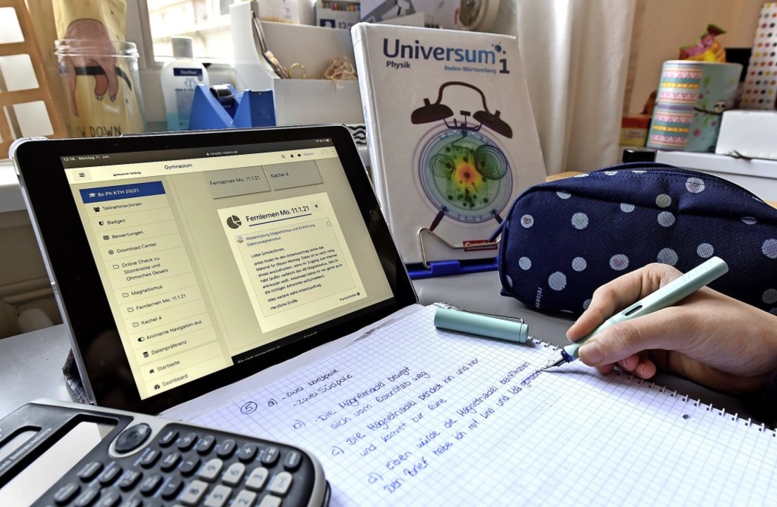 Wegen Corona wird im Land der Schulunterricht aus der Ferne erteilt.  | Foto: Thomas Kunz