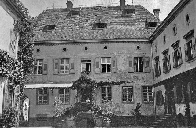 Der Innenhof des Anwesens um 1910 &#8211; damals im Besitz der Familie Hack.   | Foto: Markgrfler Museum
