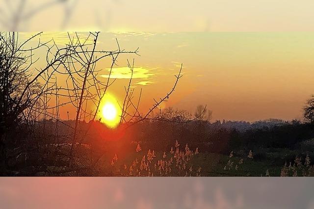 Sonnenuntergang bei Altdorf
