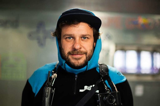 Fabian Mondl hilft mit der Organisatio...ee Schiffbrchigen auf dem Mittelmeer.  | Foto: Fabian Mondl