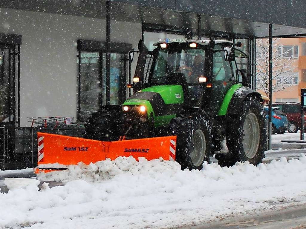 Die Rumfahrzeuge hatten zu tun.