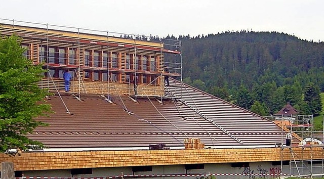 Das Dach des Kur- und Sporthauses, hie...im Jahr 2004, ist sanierungsbedrftig.  | Foto: pdh