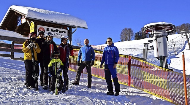 <BZ-FotoAnlauf>Bucklift: </BZ-FotoAnla... Dirk Nasdala (rechts) und Peter Duin.  | Foto: Ulrike Jger