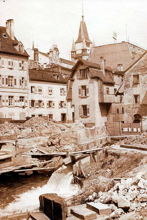 Eine Baustelle im &#8222;Paradies&#822...n 1960er und 1970er Jahren abgerissen.  | Foto: Kreisarchiv Breisgau-Hochschwarzwald