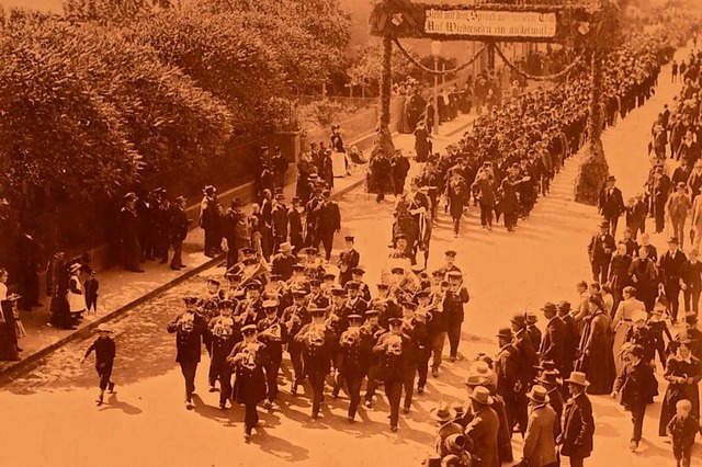 Ehemalige Angehrige des  4. Badischen...ter bekam Lahr sein eigenes Regiment.  | Foto: Thorsten Mietzner