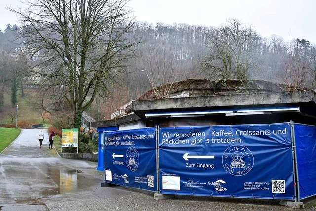 Das Caf Marcel an der Schlossbergbahn-Talstation wird derzeit saniert.  | Foto: Thomas Kunz
