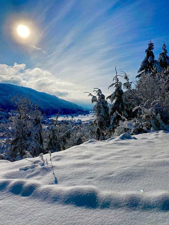 Schneelandschaft im Wiesental.  | Foto: Patrick Monske