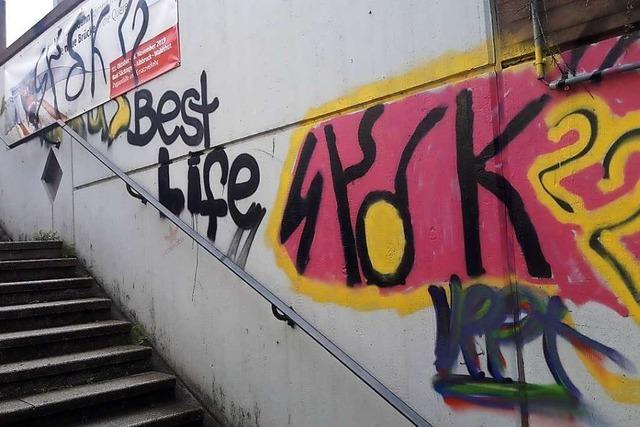 Zwei junge Mnner wohl fr Graffitis in Laufenburg verantwortlich
