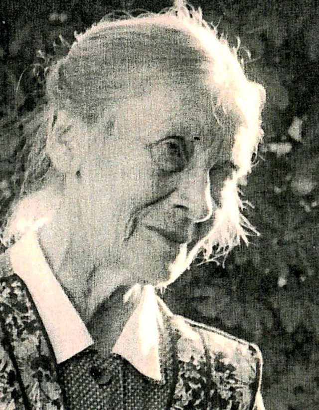 Friedericke Berthel  | Foto: Markgrfler Museum