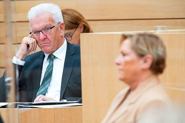 Ministerprsident Winfried Kretschmann...sicht in Notwendigkeiten auszurichten.  | Foto: Sebastian Gollnow (dpa)