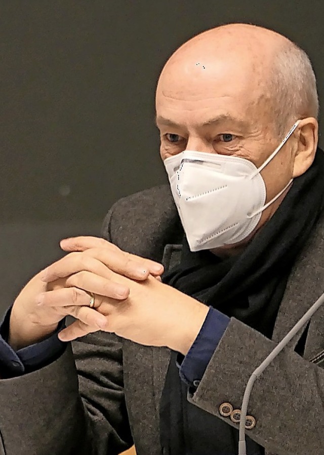 Beim letzten Mal im Rat mit Maske: Paul Kopp  | Foto: Hans-Peter Mller