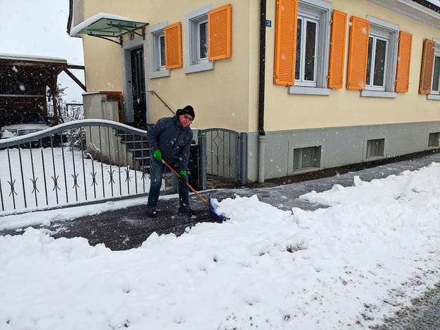 Schnee in Grenzach-Wyhlen  | Foto: Heinz und Monika Vollmar