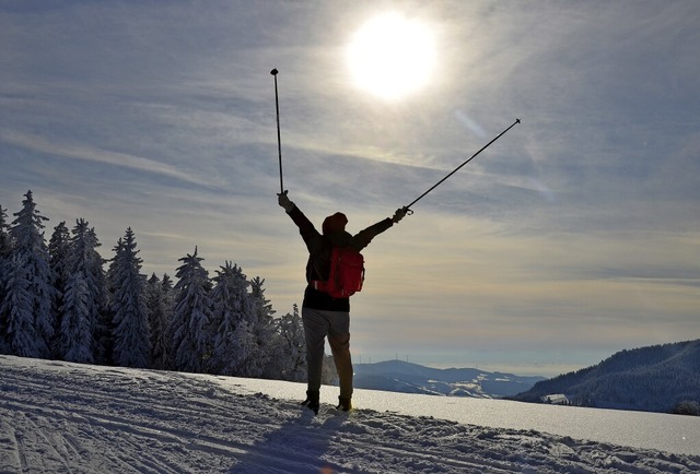 Der Winter liefert in diesem Jahr butt...neeflchen und wunderschne Ausblicke.  | Foto: Anita Fertl