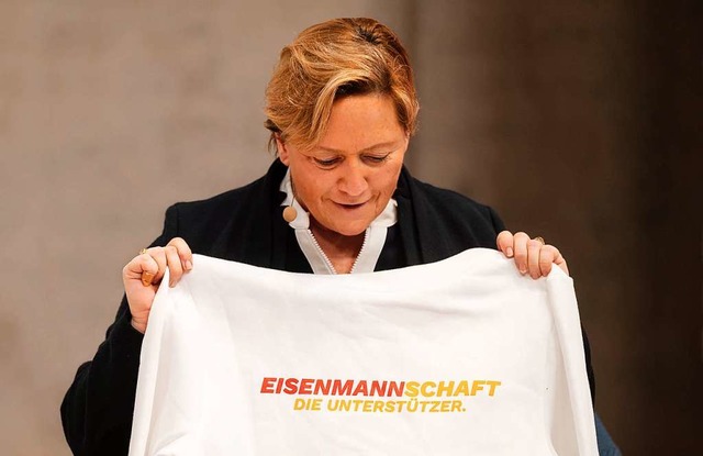 Susanne Eisenmann mchte gerne baden-w...mbergische Ministerprsidentin werden.  | Foto: MARIJAN MURAT (AFP)