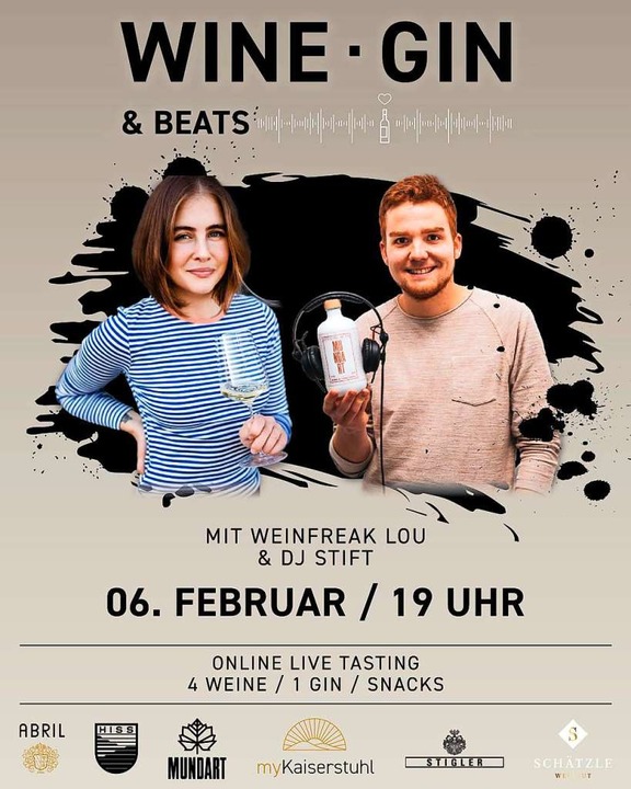 Das Wine, Gin &amp; Beats Event mit Weinfreak Lou und DJ Stift  | Foto: mykaiserstuhl
