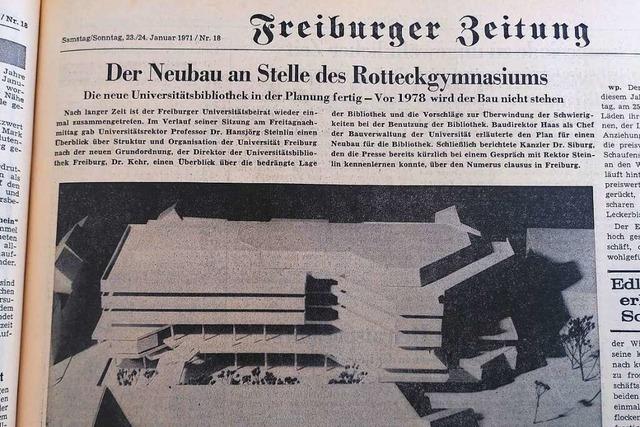 Anfang 1971 gab’s in Freiburg eine regelrechte Bildungsoffensive