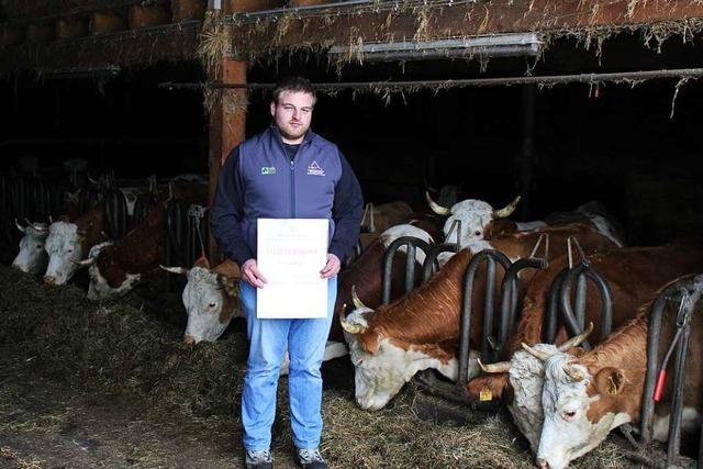 Felix Schtzle aus Prg ist ein meisterhafter Landwirt