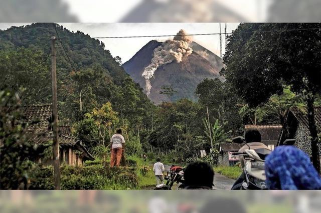 Vier Stunden lang spuckte der Merapi