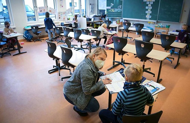 Je jnger die Kinder, desto wichtiger ...n einige trotzdem skeptisch gegenber.  | Foto: Soeren Stache (dpa)