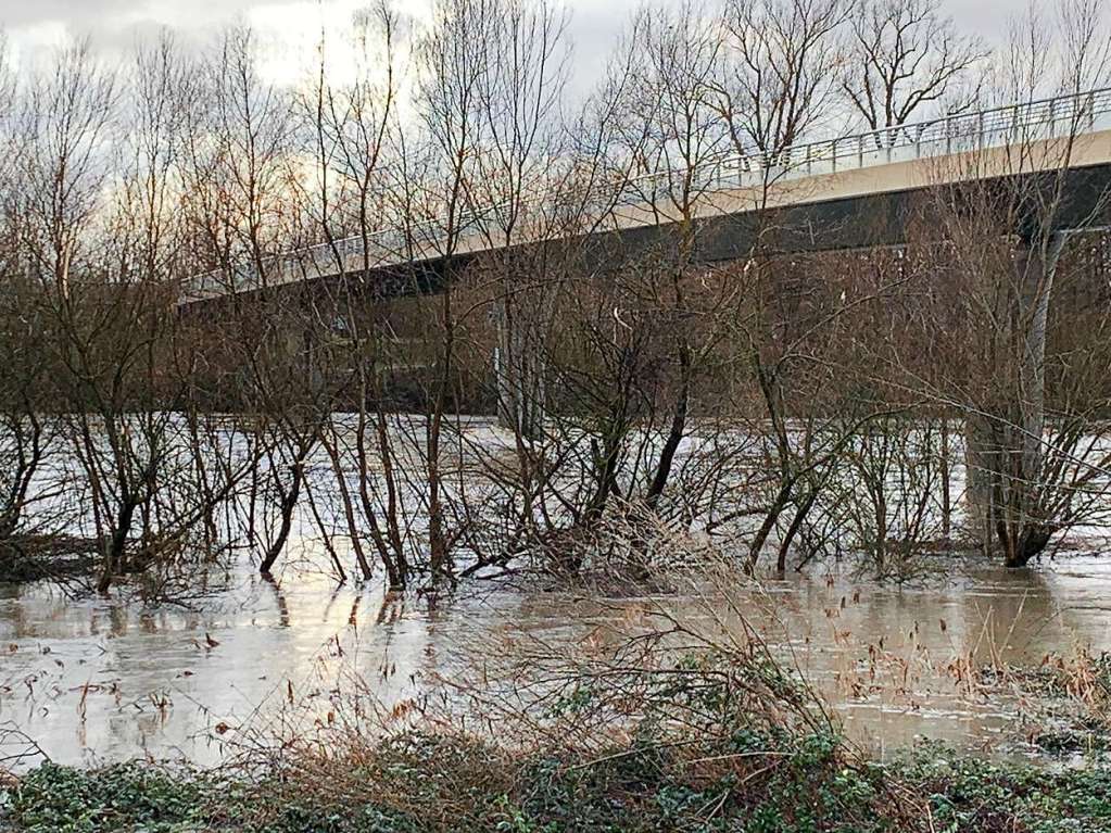 Die Rheinbrcke bei Hartheim wurde am Freitagmittag gesperrt und bleibt bis mindestens Montagmorgen geschlossen.