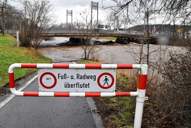 Hochwasser in Lrrach (Wiese)  | Foto: Maja Tolsdorf