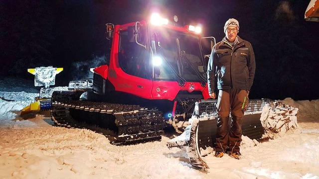 Der Tag geht,  Martin Trefzer kommt: D...kihtte am Lipple in Malsburg-Marzell.  | Foto: Gerald Nill