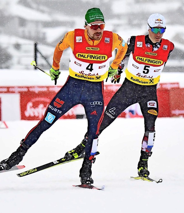 An drei Tagen in sechs Wettkmpfen gef... Skatingrennen am Samstag in Seefeld.   | Foto: Barbara Gindl (dpa)