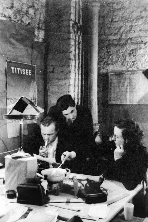 Redakteure der ersten Jahre: Heinz Pfe... Ida-Maria Baehrle-Hummel (von links).  | Foto: honorarfrei