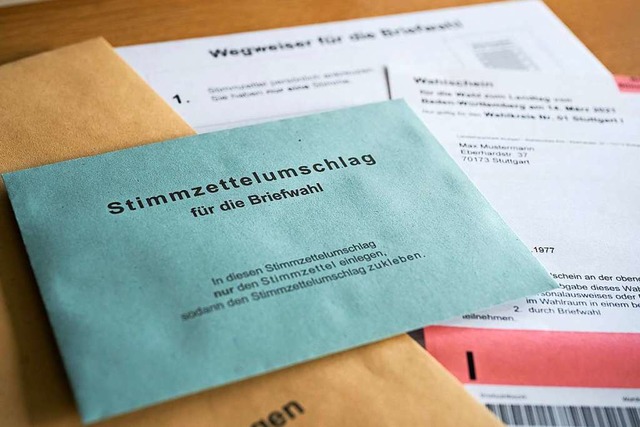 Die Briefwahl drfte bei der Landtagswahl auf groes Interesse stoen.  | Foto: Sebastian Gollnow (dpa)