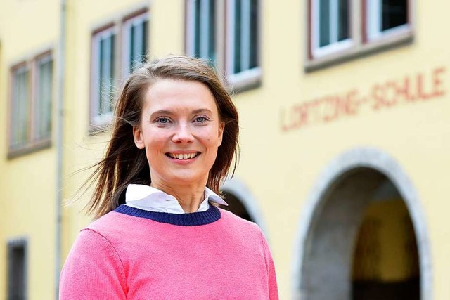 Marie-Luise Furlan fhlt sich rundum w...r Lortzing-Schule, die sie nun leitet.  | Foto: Michael Bamberger