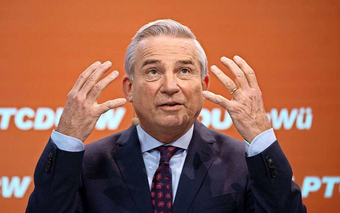 Innenminister Thomas Strobl (CDU)  | Foto: MARIJAN MURAT (AFP)