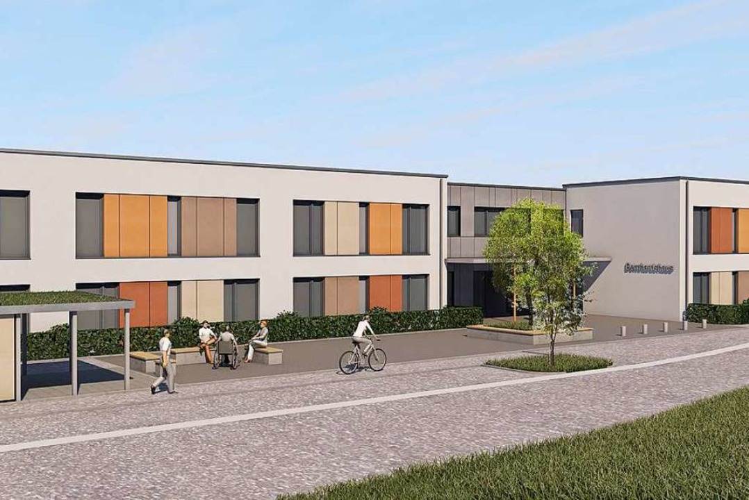 So soll das neue Bernhardshaus spter einmal aussehen.<BU_Online></BU_Online>  | Foto: Werner Miller     Georg Glos