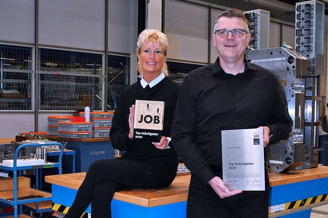 Geschftsfhrende Gesellschafterin Pam... Bornhuser mit dem Top Job-Award 2020  | Foto: Braunform GmbH