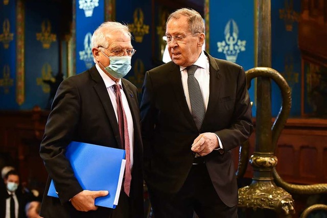 Josep Borrell und Sergej Lawrow  | Foto: Vasily Maximov (dpa)